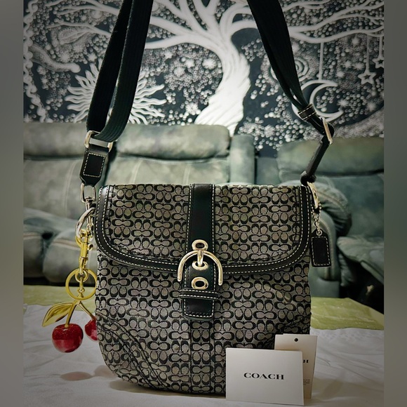 Vintage Coach soho shoulder bag Black and Gray Women's Bag - Picture 5 of 9